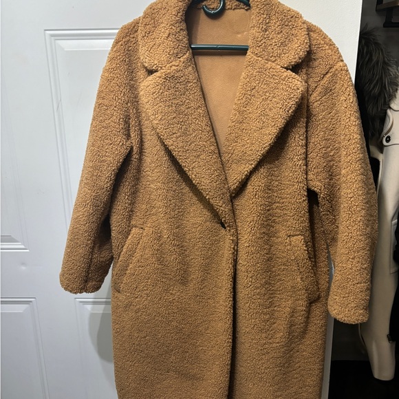 Uniqlo Sherpa Teddy Car Coat - Picture 2 of 3
